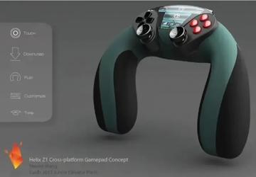 Logitech представила прототип универсального игрового контроллера Helix Z1 
