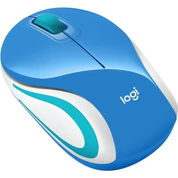 Компьютерная мышь Logitech  Mini Mouse M187 Голубой