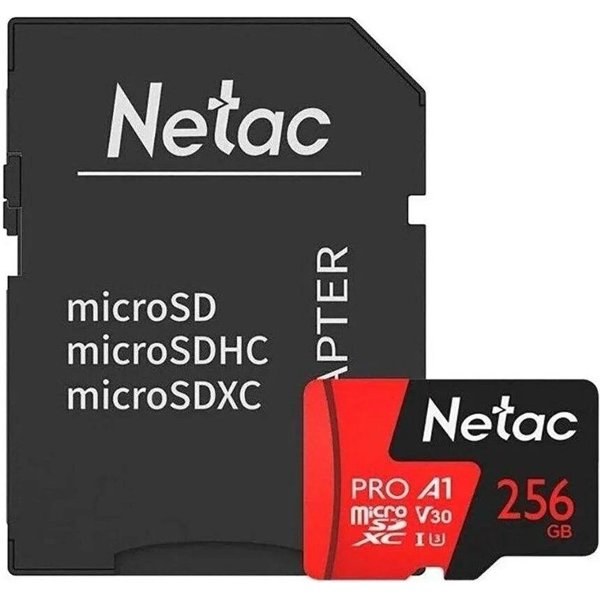 Карта памяти Netac Extreme Pro P500 256 ГБ.