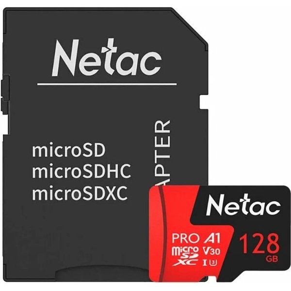 Карта памяти Netac Extreme Pro P500 128 ГБ.