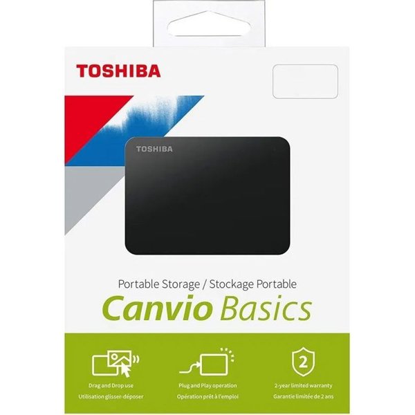 Внешний жесткий диск Toshiba Canvio Basics HDTB440EK3CA 4 ТБ. Черный
