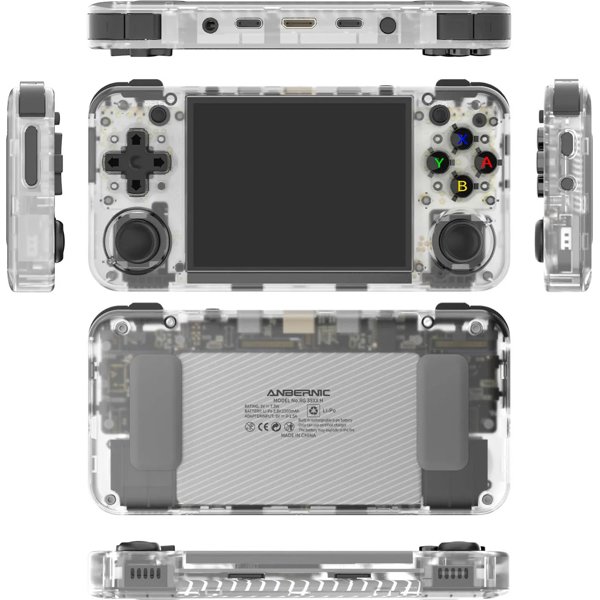 Игровая приставка Anbernic  RG35XX H 64 ГБ. Прозрачный
