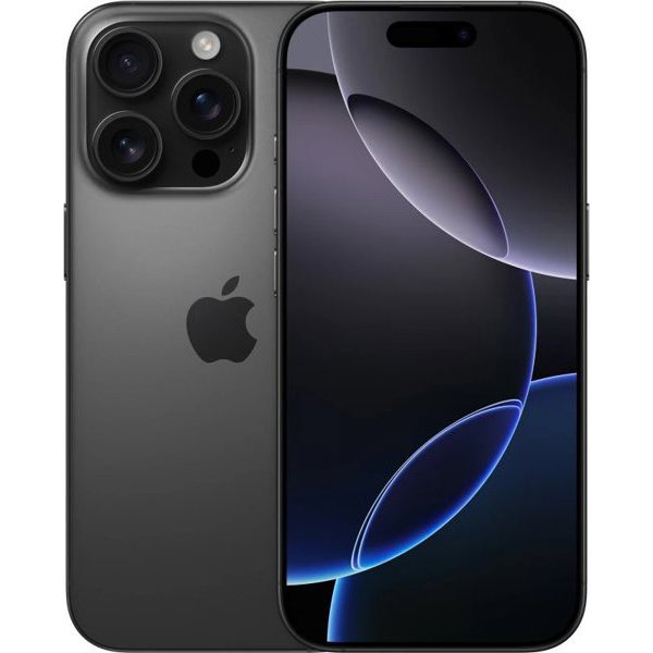 Мобильный телефон Apple iPhone 16 Pro 8ГБ 1 ТБ. Черный титан