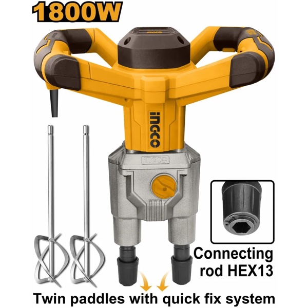 Строительный миксер INGCO М14 SUPER MX218008
