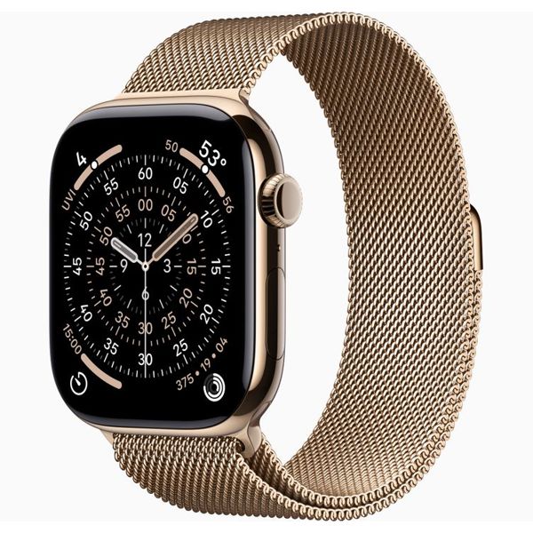 Умные часы Apple iWatch 11 Gold Milaness GPS+SIM 46 мм
